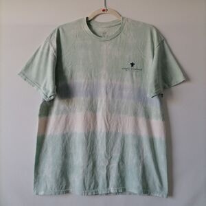 Simply Southern Womens Sage Green Tie Dye Crew Neck Short Sleeve T-Shirt Size L